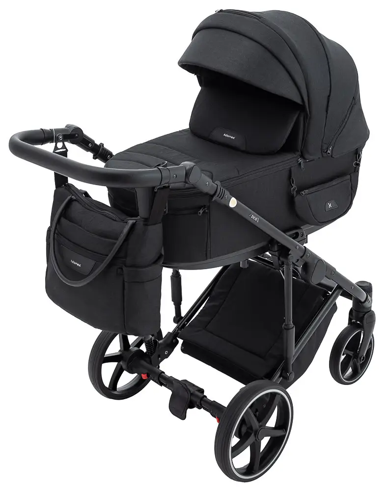 Детская коляска 2 в 1 Adamex Zico Lux TK-53 чорный
